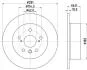 Диск тормозной задний Lexus ES 3.5/ Toyota Camry 2.4, 3.5 (06-00) (ND1077K) NISSHINBO