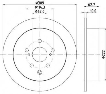 Диск тормозной Nisshinbo ND1125K