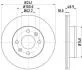 Диск гальмівний передн Hyundai i10/Kia Picanto 1.0, 1.1, 1.2 (11-) (ND6018K) NISSHINBO
