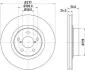Диск тормозной передний Subaru Forester, Impreza, Legacy 2.0, 2.2 (02-) Nisshinbo ND7003K (фото 1)