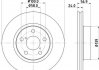 Диск тормозной передний Subaru Impreza, Legacy 1.6, 1.8, 2.0 (98-05) (ND7005) NISSHINBO