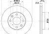 Диск гальмівний передн Honda Jazz 1.2, 1.3, 1.5 (02-08) (ND8022) NISSHINBO
