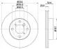 Диск гальмівний передн Suzuki Liana 1.3, 1.4, 1.5 (01-07) (ND9007) NISSHINBO