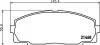Колодки тормозные дисковые передние Toyota Hiace 2.0, 2.4, 3.0 (98-04) Nisshinbo NP1004 (фото 1)