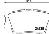 Колодки гальмівні дискові задні Toyota Camry, RAV-4 2.0, 2.4, 2.5 (08-) (NP1016) NISSHINBO