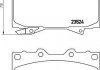 Колодки гальмові дискові передні Toyota Land Cruiser 100 4.0, 4.2, 4.7 (98-), Cruiser 150 (10-) Nisshinbo NP1018 (фото 1)