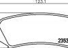 Колодки тормозные дисковые задние Toyota Land Cruiser 100 4.2, 4.7 (98-) (NP1029) NISSHINBO