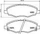 Колодки гальмові дискові передні Toyota Hilux 2.5 (04-) (NP1057) NISSHINBO