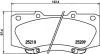 Колодки гальмові дискові передні Toyota Hilux 2.5, 3.0, 4.0 (07-) Nisshinbo NP1069SC (фото 1)
