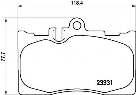 Колодки тормозные дисковые передние Lexus RX 300, 350 (00-06) Nisshinbo NP1079 (фото 1)