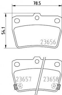 Колодки гальмівні дискові задні Toyota RAV-4/Chery Tiggo 1.8, 2.0, 2.4 (00-) Nisshinbo NP1081 (фото 1)