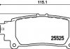 Колодки гальмівні дискові задні Lexus GS, RX 350, 300h, 450h (08-) (NP1105) NISSHINBO