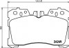 Колодки тормозные дисковые передние Lexus LS 460, 600h (07-) (NP1107) NISSHINBO
