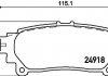 Колодки тормозные дисковые задние Lexus 270, 350, 450h (08-15)/Toyota Highlander 2.0, 3.5 (15-) (NP1111) NISSHINBO