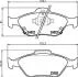 Колодки гальмові дискові передні Toyota Yaris 1.0, 1.3, 1.4 (05-) (NP1129) NISSHINBO