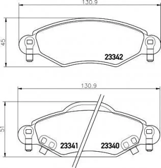 Колодки тормозные дисковые передние Toyota Yaris 1.0, 1.3, 1.5 (01-05) Nisshinbo NP1130 (фото 1)