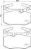 Колодки тормозные дисковые задние Lexus GS (11-), RC (14-) Nisshinbo NP1147 (фото 1)