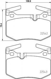 Колодки тормозные дисковые задние Lexus GS (11-), RC (14-) Nisshinbo NP1147
