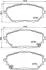 Колодки тормозные дисковые передние TOYOTA C-HR X1 (16-), Corolla (18-) (NP1170) NISSHINBO