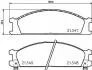 Колодки гальмові дискові передні Nissan Pathfinder, Pick Up 2.4, 2.7, 3.2 (98-) (NP2008) NISSHINBO
