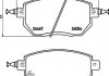 Колодки гальмові дискові передні Nissan Murano, Qashqai 2.5, 3.5 (07-) (NP2024) NISSHINBO