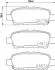 Колодки тормозные дисковые задние Infiniti Q50, Q60, Q70 (13-)/Nissan X-Trail 2.0, 2.2 (03-) Nisshinbo NP2041 (фото 1)