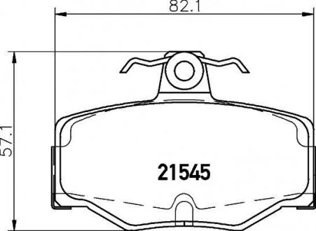 Колодки тормозные дисковые задние Nissan Almera 1.5, 2.2 (03-) Nisshinbo NP2050