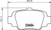 Колодки тормозные дисковые задние Nissan Micra 1.0, 1.3 (92-00) (NP2066) NISSHINBO