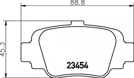 Колодки гальмівні дискові задні Nissan Micra 1.0, 1.3 (92-00) Nisshinbo NP2066 (фото 1)