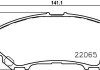 Колодки тормозные дисковые передние Renault Kadjar (15-) (NP2074) NISSHINBO