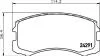 Колодки тормозные дисковые передние Mitsubishi Lancer 1.3, 1.6 (03-) (NP3005) NISSHINBO