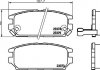 Колодки тормозные дисковые задние Mitsubishi Galant, Lancer 1.8, 2.0, 2.5 (96-03) (NP3034) NISSHINBO