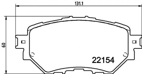 Колодки гальмові дискові передні Mazda 3 (13-) Nisshinbo NP5048 (фото 1)