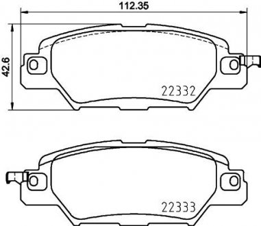 Колодки тормозные дисковые Mazda CX-5 (11-) Nisshinbo NP5051 (фото 1)