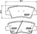 Колодки гальмівні дискові задні Kia Soul/Hyundai Sonata 1.6, 2.0, 2.4, 3.0 (05-) (NP6020) NISSHINBO