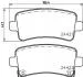 Колодки тормозные дисковые задние Chevrolet Malibu/Opel Insignia 1.8, 2.0, 2.4 (08-) (NP6038) NISSHINBO