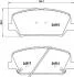 Колодки тормозные дисковые передние Kia Ceed, i30 1.4, 1.6 (12-) (NP6047) NISSHINBO