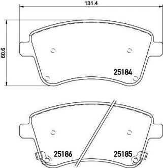 Гальмівні колодки HYUNDAI Venga "F "10>> Nisshinbo ="NP6100" (фото 1)