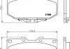 Колодки тормозные дисковые передние Subaru Impreza 2.0, 2.5 (00-07) (NP7012) NISSHINBO