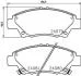 Колодки гальмові дискові передні Honda Civic VII 1.4, 1.6, 1.7 (01-05) (NP8013) NISSHINBO