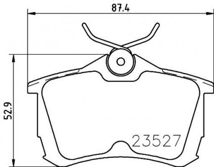 Колодки гальмівні дискові задні Honda Accord VII 2.0, 2.4 (03-08) Nisshinbo NP8029