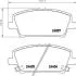 Колодки тормозные дисковые передние Honda Civic 1.4, 1.6, 1.8, 2.0 (05-) Nisshinbo NP8042 (фото 1)