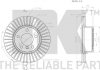 Тормозной диск передний BMW 1/2/3/4 1,8-2,0 10- (300x22) NK 2015101 (фото 3)