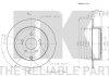 Диск тормозной задний. Citroen C-Crosser, Mitsubishi Lancer. Outlander Peugeot 4007, 4008 1.6-3.0 11.06- NK 203053 (фото 3)