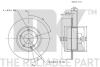 Диск тормозной передний Mercedes A-150 (W169) NK 203371 (фото 3)