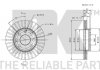 Диск тормозной передний Daewoo Lanos 1.3-1.5/Opel Astra NK 203608 (фото 3)