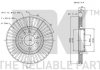 Диск гальмівний передн Opel Adam, Astra G, Astra H, Astra H Gtc, Corsa D, Corsa E, Meriva, Meriva B, Zafira A, Zafira B, Zafira C Saab 9-3, 9-5 1.0-3.0D 01.98- NK 203654 (фото 3)