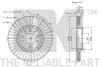 Диск гальмівний передн Opel Adam, Astra G, Astra H, Astra H Gtc, Corsa D, Corsa E, Meriva, Meriva B, Zafira A, Zafira B, Zafira C Saab 9-3, 9-5 1.0-3.0D 01.98- NK 203654 (фото 3)