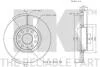 Фото 3 - диск гальмівний перед. Audi A3 13-/VW Caddy 04-/Seat Leon 05-/Passat 05- NK 2047115 Диск гальмівний перед. Audi A3 13-/VW Caddy 04-/Seat Leon 05-/Passat 05- NK 2047115 (фото 3)