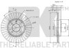 Диск гальм. Seat/VW Golf II-IV/Passat 84-> вентил. NK 209934 (фото 3)